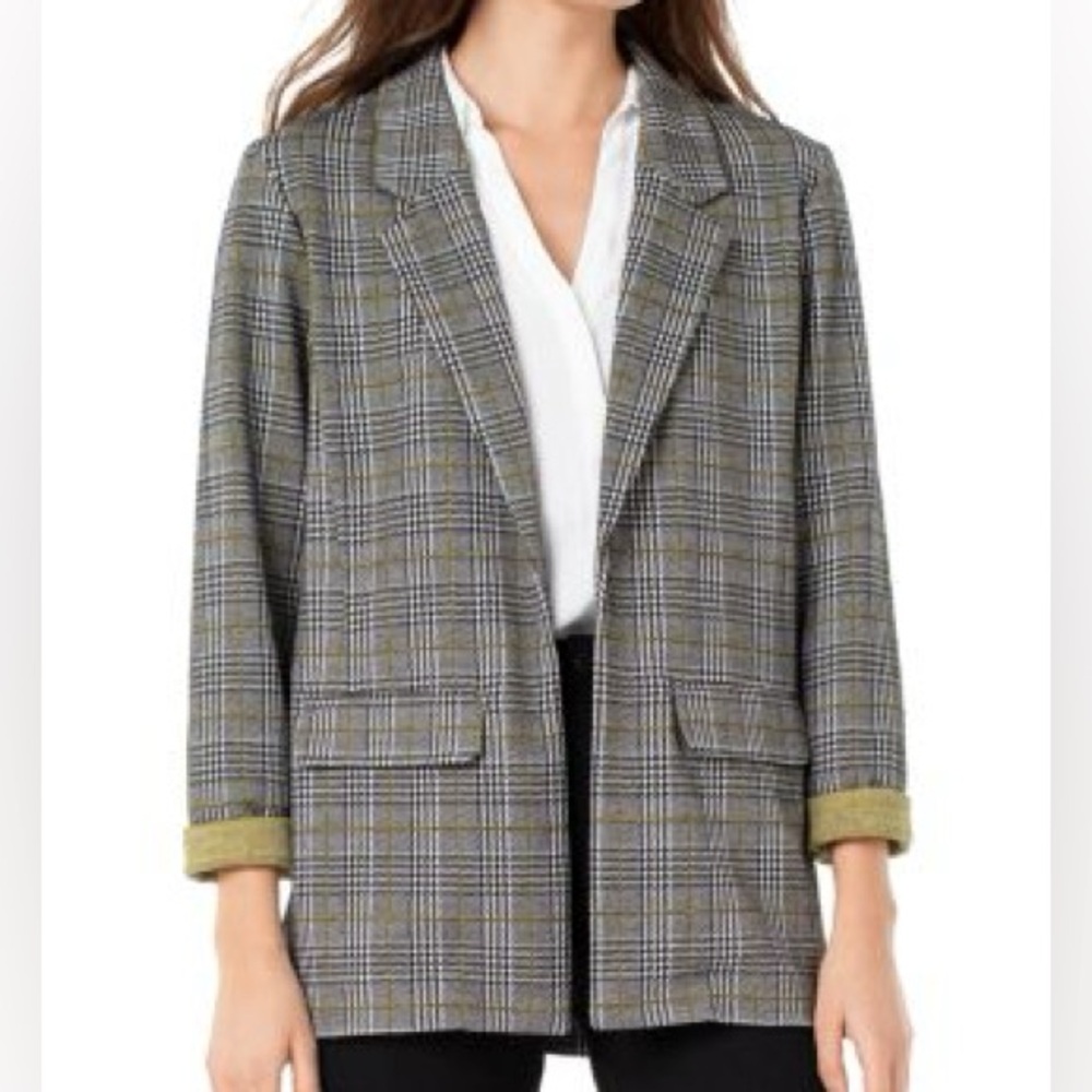 Liverpool Plaid Boyfriend Blazer